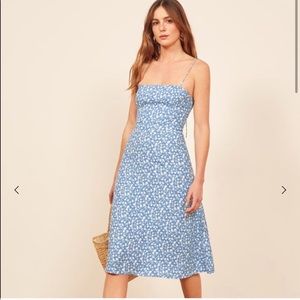 BRAND NEW Reformation Peach Dress Midi Length